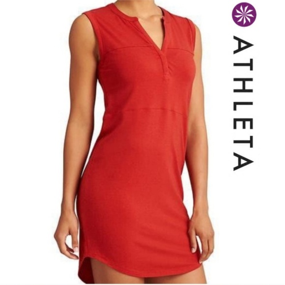 Athleta Dresses & Skirts - Athleta Red Sleeveless Dress